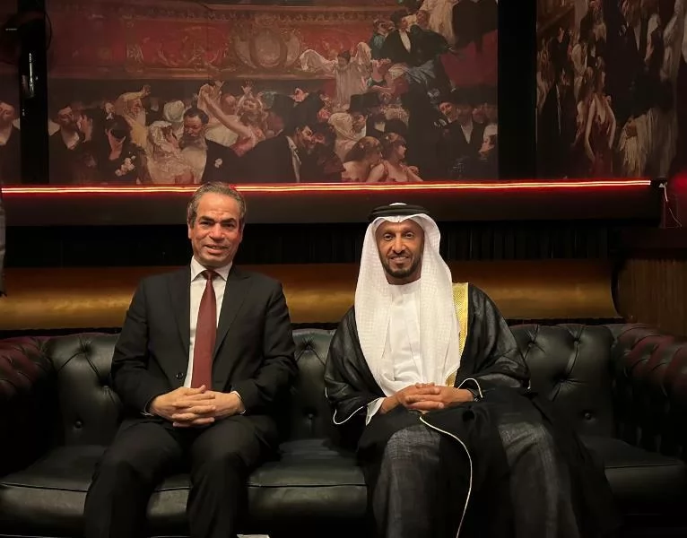 المسلماني يرحب بالشيخ عبد الله آل حامد رئيس الوطنية للإعلام بالإمارات 