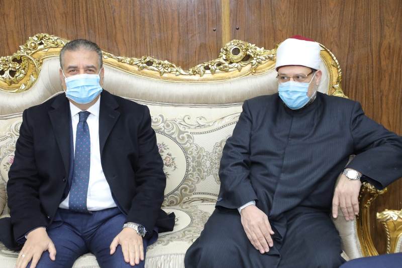 محـافظ المنوفية يستقبل وزير الأوقاف بمكتبه على هامش إفتتاح مسجد عصمت السادات .صور