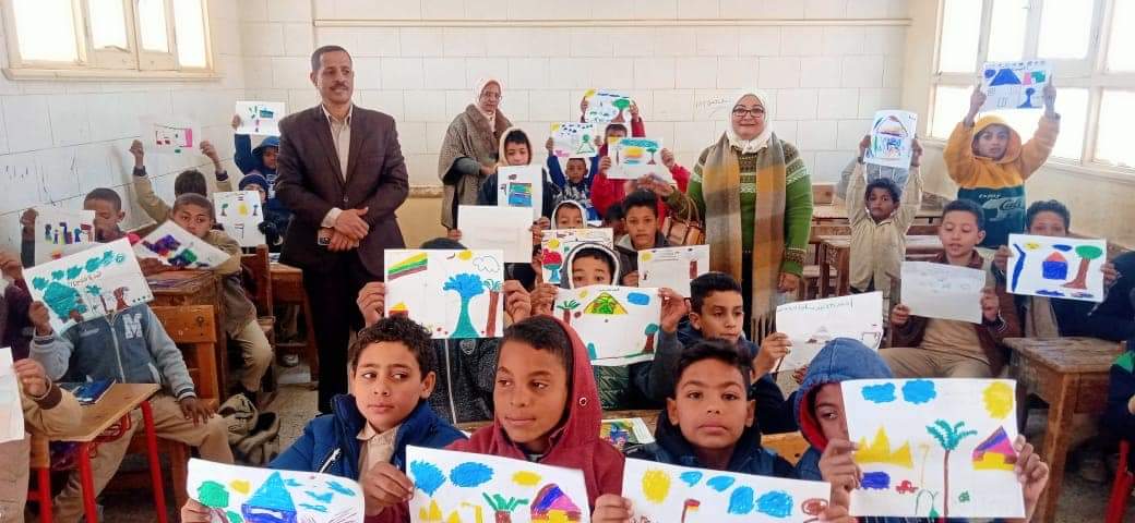 تنفيذ مبادرة المواطنة بمدرسة ريحانة الابتدائيه بمركز أبو قرقاص