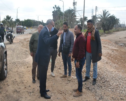 الهجان يتابع تطوير كوبري المصنع الحربي ببنها..وصيانةكوبري الثلاجة