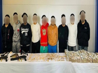 ضبط المتهمين بالسطو المسلح على 