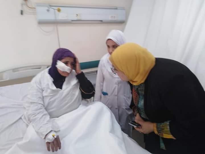 وكيل صحة الجيزة تتفقد مسنشفي الصف للاطمئنان علي  المصابين  في حادث الكريمات اليوم 
