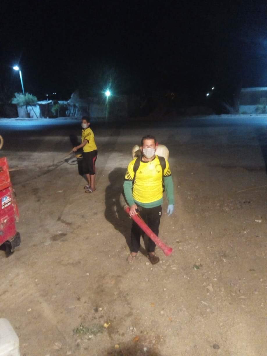 جمعية النهوض بالريف تقيم منافذ بيع مخفضة و تطهر منافذ و شوارع بني سلامة 