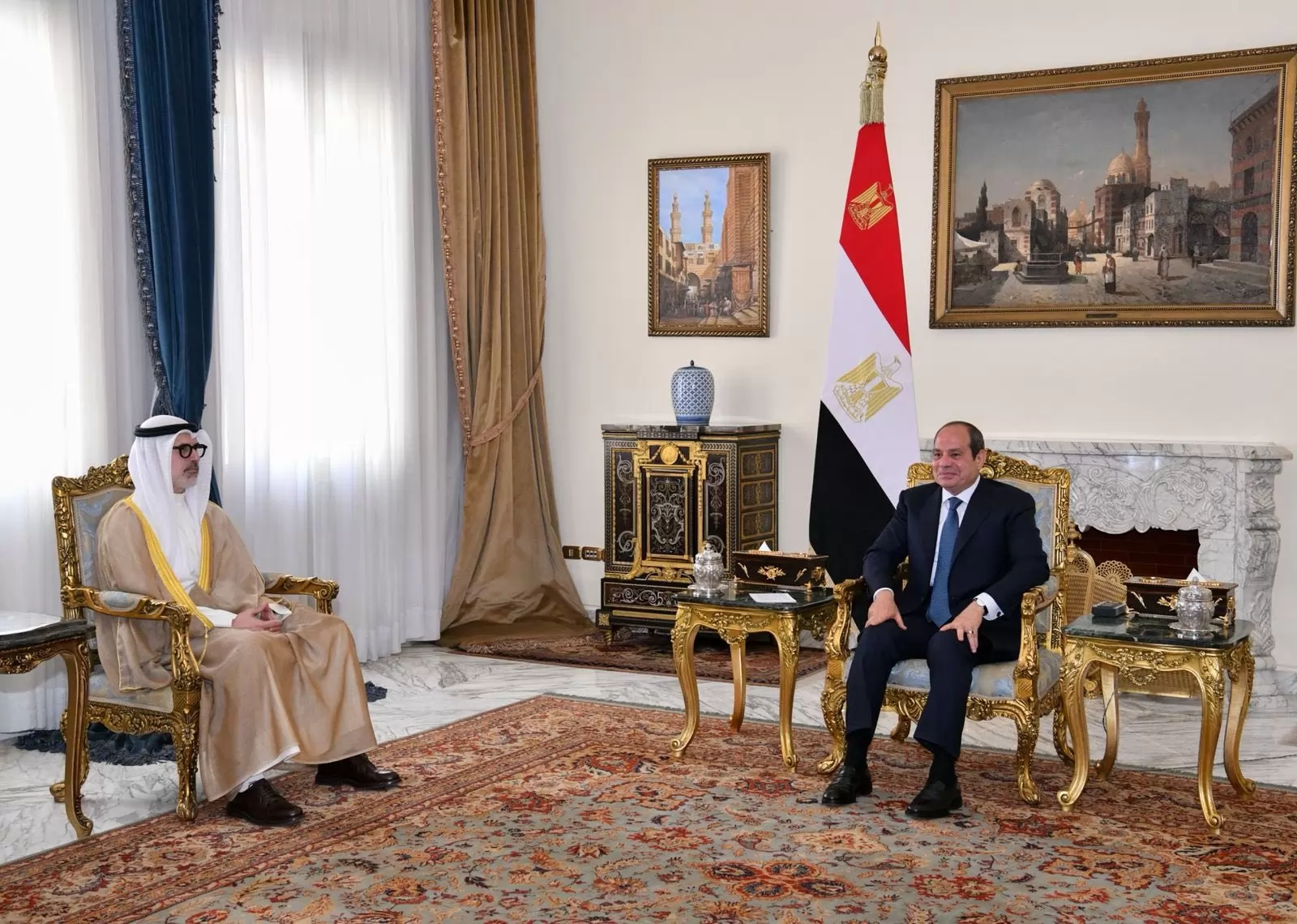 الرئيس عبدالفتاح السيسي يؤكد دعم مصر الكامل لأمن واستقرار الكويت 