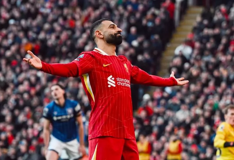 أول تعليق من محمد صلاح بعد تسجيله هدف في شباك إيفرتون 