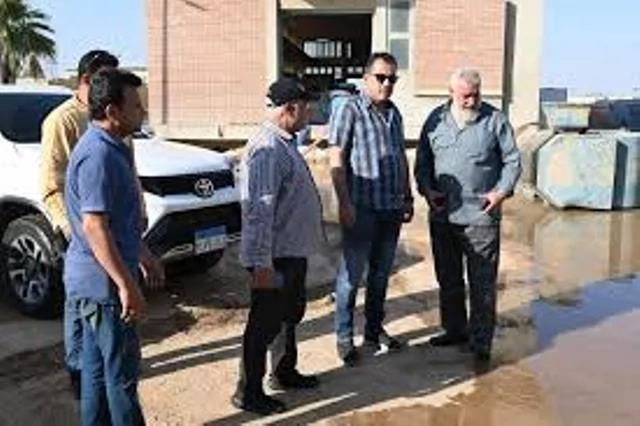 جهاز العاشر من رمضان ينهي إصلاح كسر خط المياه الرئيسي 