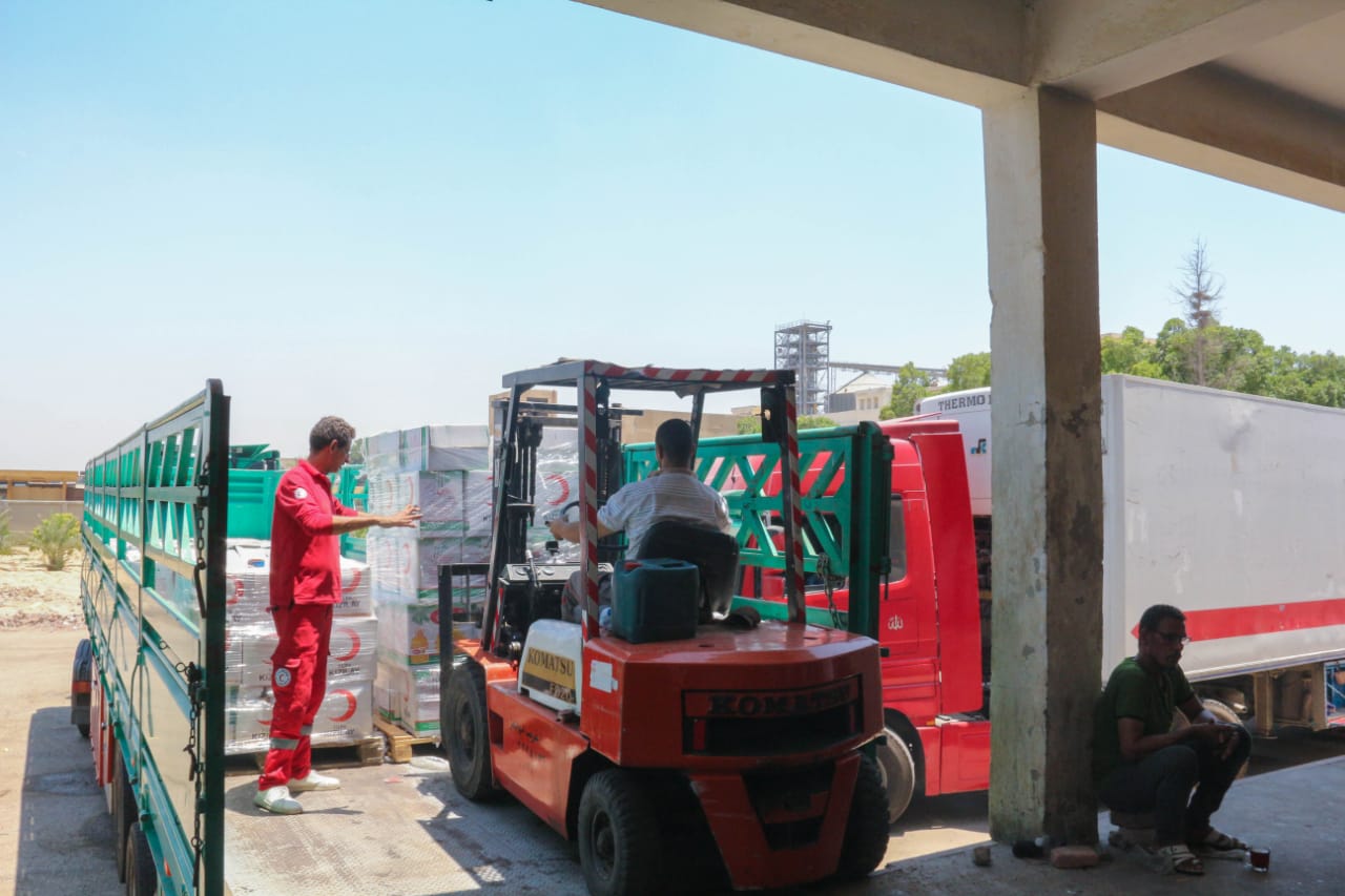 القباج تعلن إطلاق الهلال الأحمر معونة الدعم الإغاثي العاجل الرابعة للأشقاء الفلسطينيين