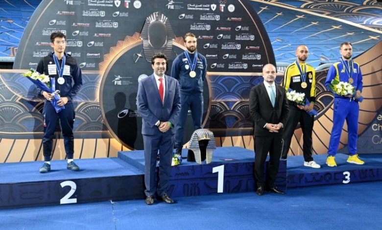 كانون يتوج بذهبية بطولة العالم لسلاح المبارزة 