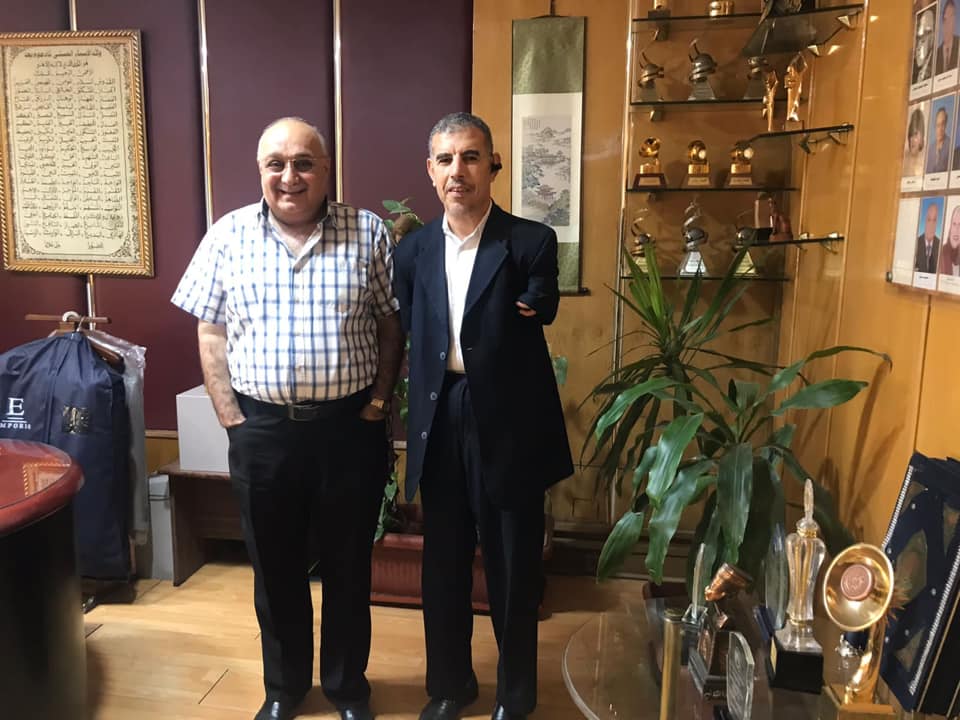 رضا عبد السلام رئيس إذاعة القرآن الكريم مع محمد نوار رئيس الإذاعة