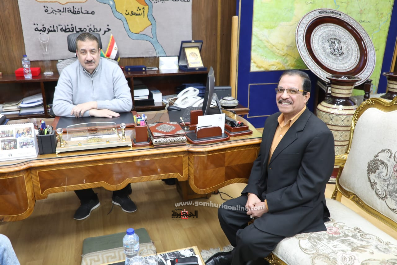 اللواء إبراهيم أبو ليمون محافظ المنوفية فى حواره مع محرر الجمهورية أون لاين