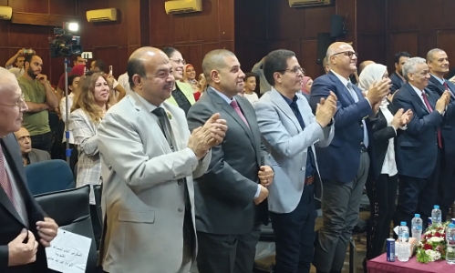 محافظ القليوبية و رئيس جامعة بنها 