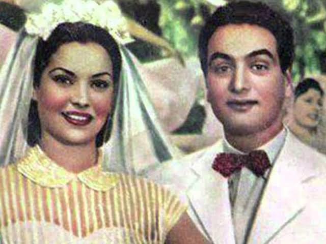 مديحة يسرى ومحمد فوزى