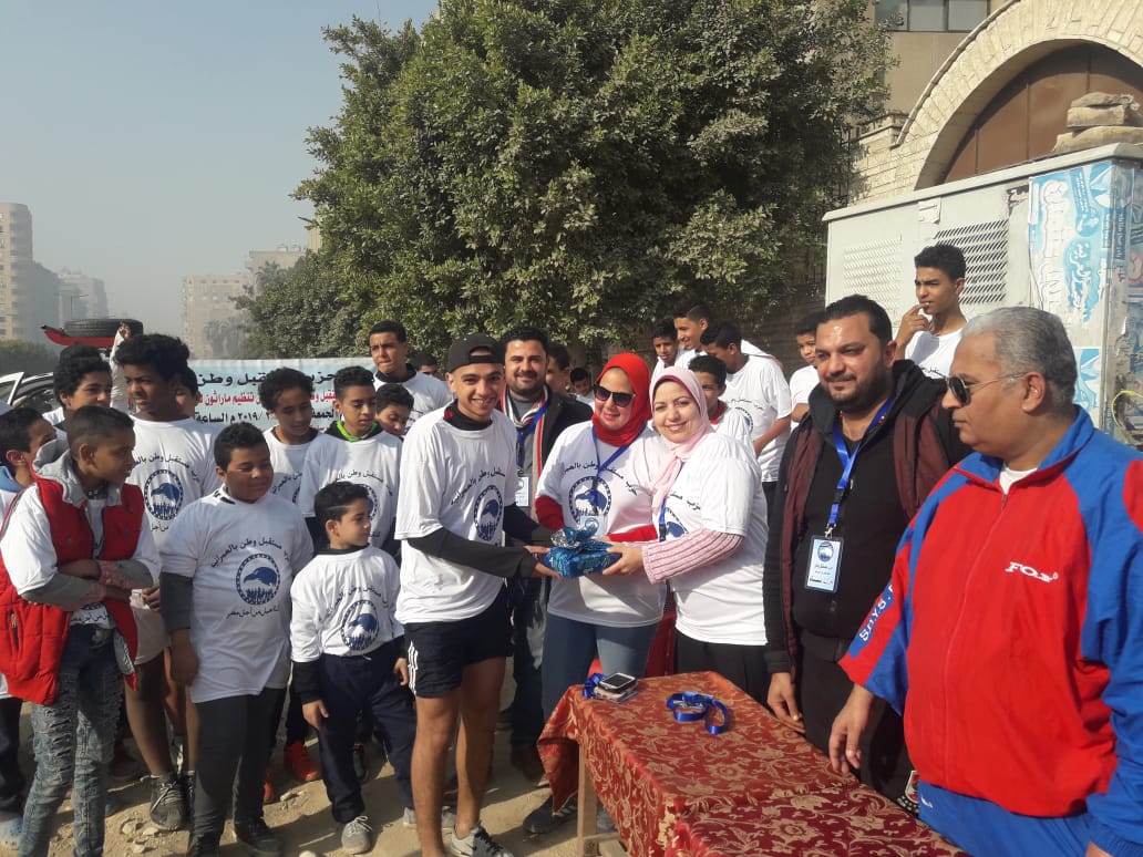 مستقبل وطن بالعمرانية ينظم ماراثون لأعضائه من درويش لكوبرى الطالبية