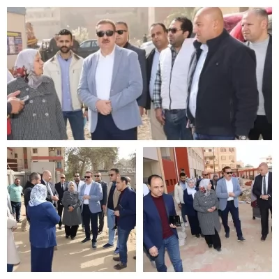 محافظ المنوفية خلال جولته اليوم