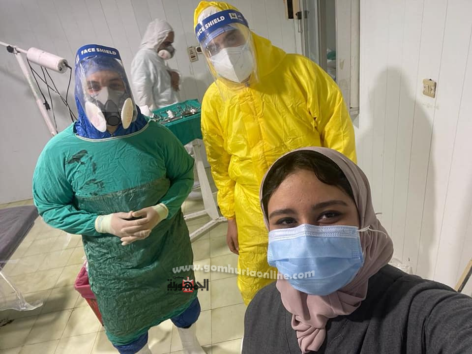 نجاح عملية ولادة قيصرية طارئة لمريضة كورونا بمستشفى تلا المركزى .. بالصور