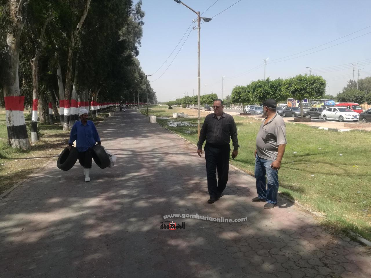 رئيس حي ثان الإسماعيلية يتفقد المسطحات الخضراء..