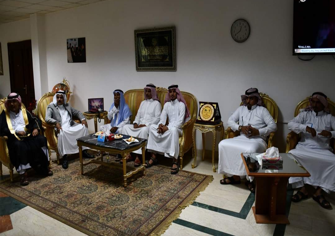 وفد من مشايخ وعواقل مدينة دهب في زيارة لمحافظ جنوب سيناء للتهنئة بعيد الفطر المبارك