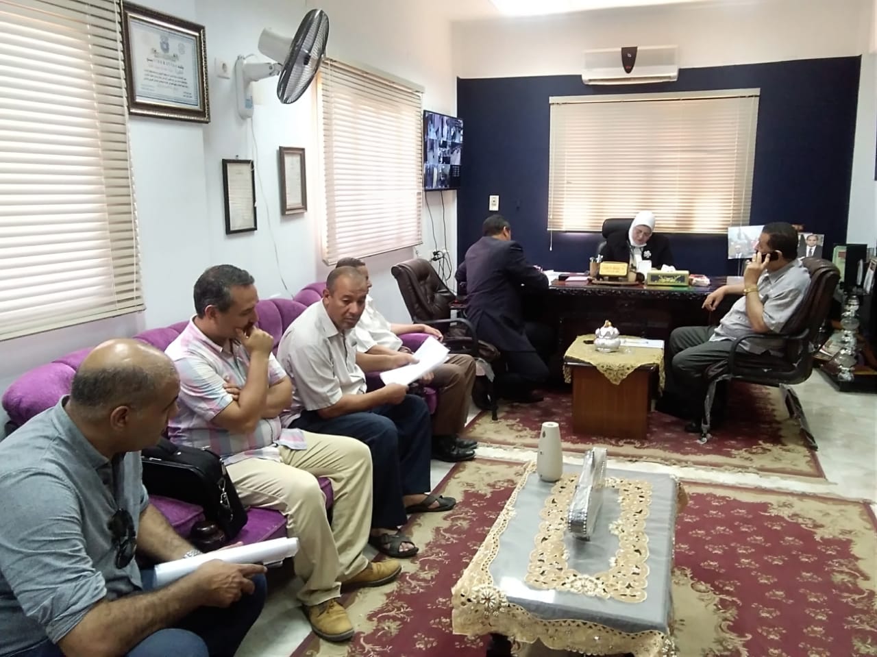 وكيل تعليم كفر الشيخ تستقبل المواطنين خلال اللقاء الجماهيري وتستمع ل ٣٥ طلب وشكوى