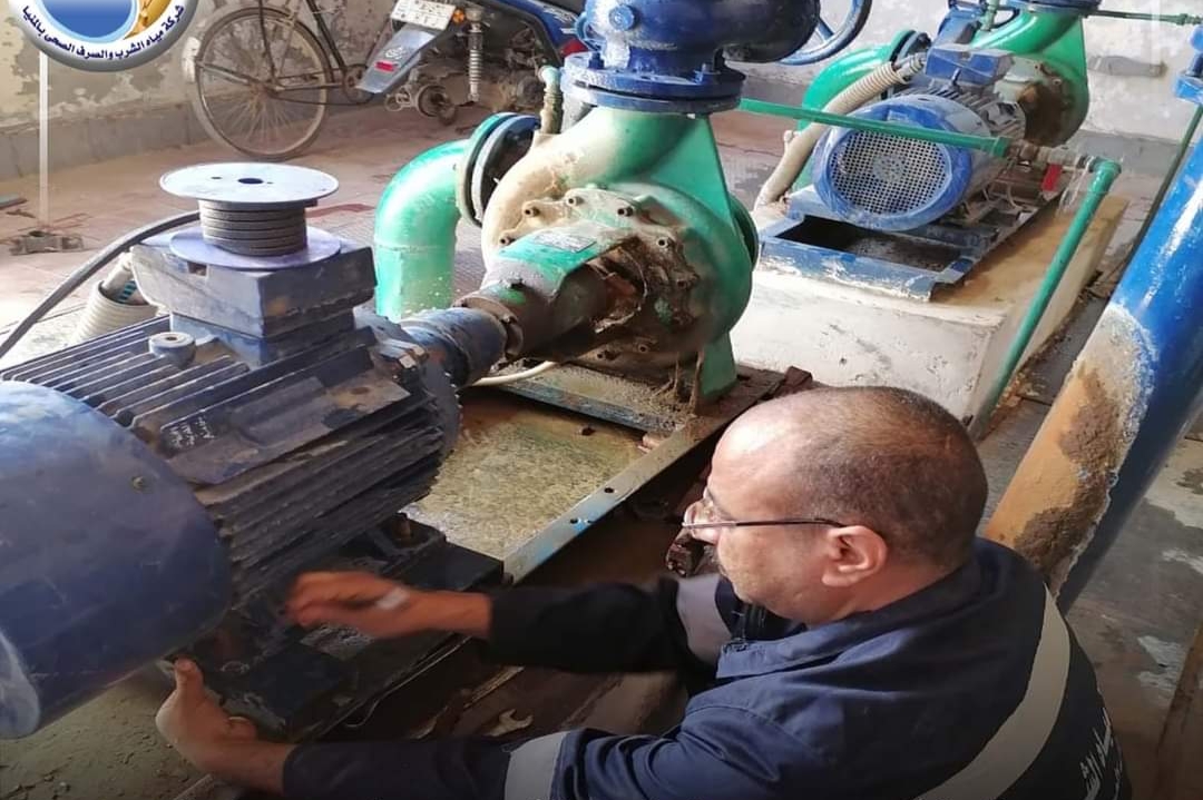 متابعة تشغيل محطات المياه والصرف الصحي بالمنيا خلال عيد الاضحى