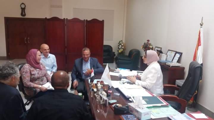 عسكر تستقبل ممثل ال USAID خلال زيارته لجامعة الزقازيق