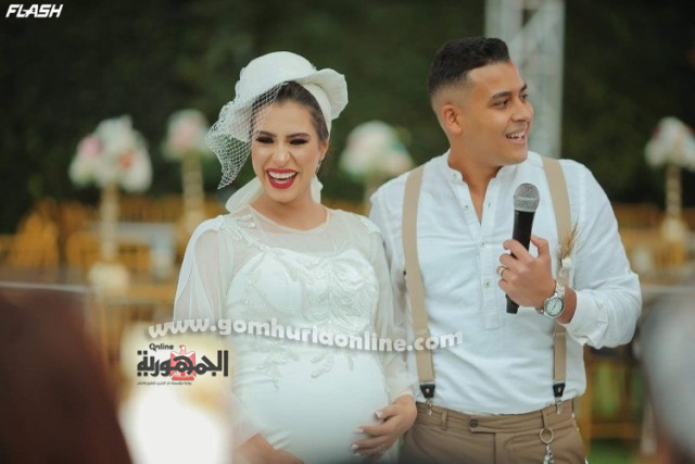 شاهد حقيقة حفل زفاف لعروس حامل بالدقهلية.. صور وفيديو