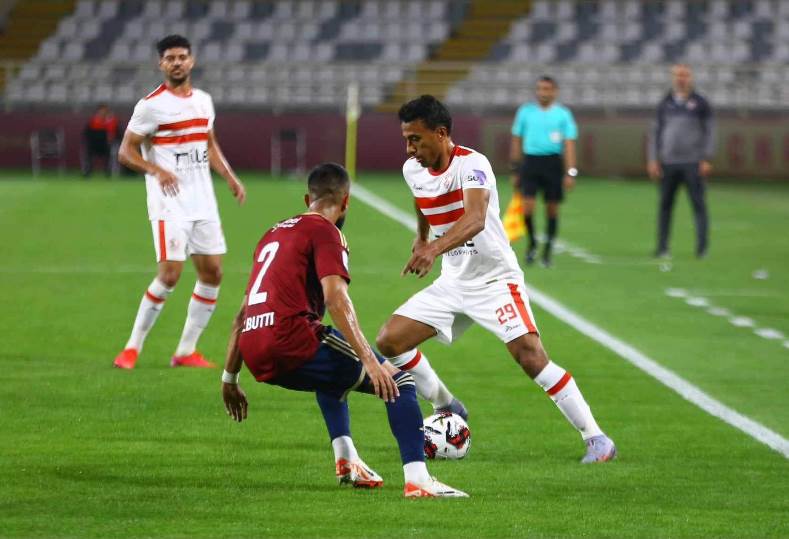 الزمالك ضد الوحدة الاماراتى