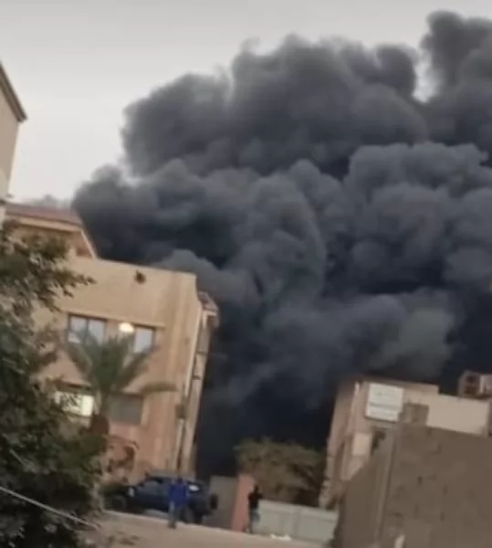 حريق بمدينة العبور