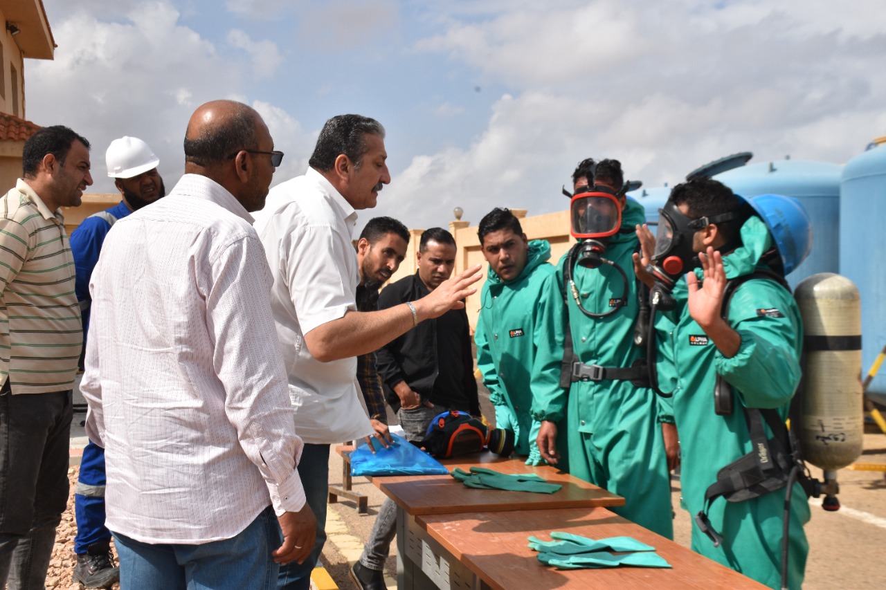 إنشاء مركز تدريب للسلامة والصحة المهنية بمحطة تحليه الرميلة بمطروح