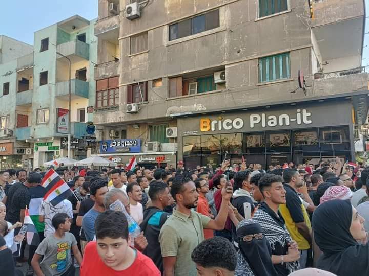 الإسماعيلية تحتشد لتأييد قرارات الرئيس السيسي وترفض التهجير.صور