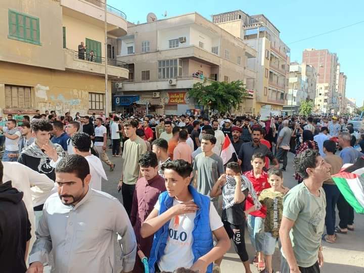 الإسماعيلية تحتشد لتأييد قرارات الرئيس السيسي وترفض التهجير.صور