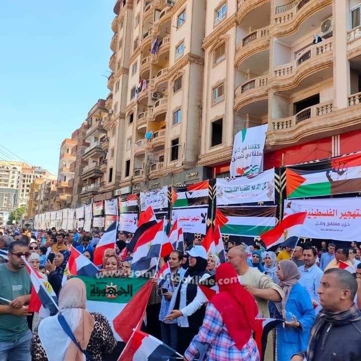هتافات مدوية بشبين الكوم للرئيس السيسي و التضامن مع فلسطين
