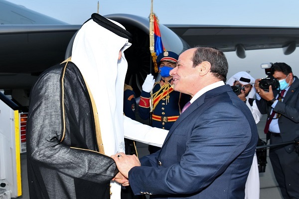 الرئيس السيسى وامير قطر
