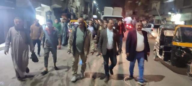رفع 200 اشغال في حملة مسائية بالعمرانية ومتابعة مواعيد الغلق