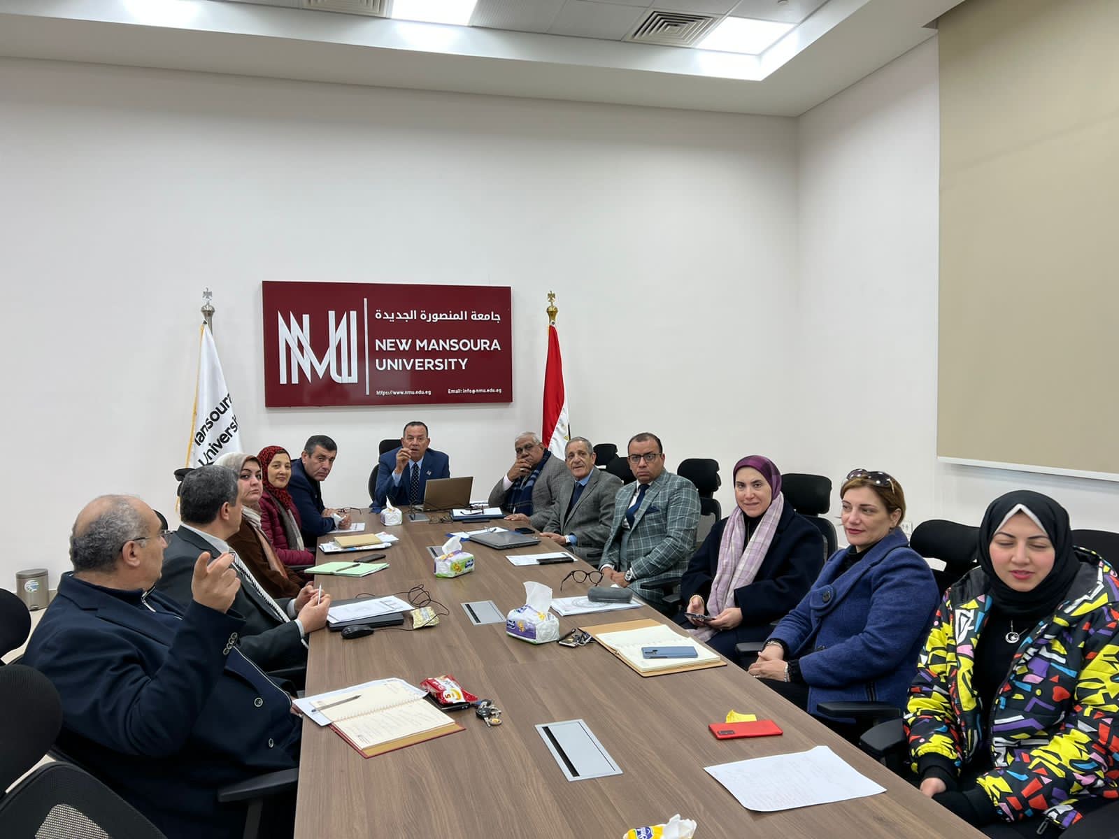 مجلس جامعة المنصورة الجديدة ينعقد لاعتماد النتائج والتظلمات