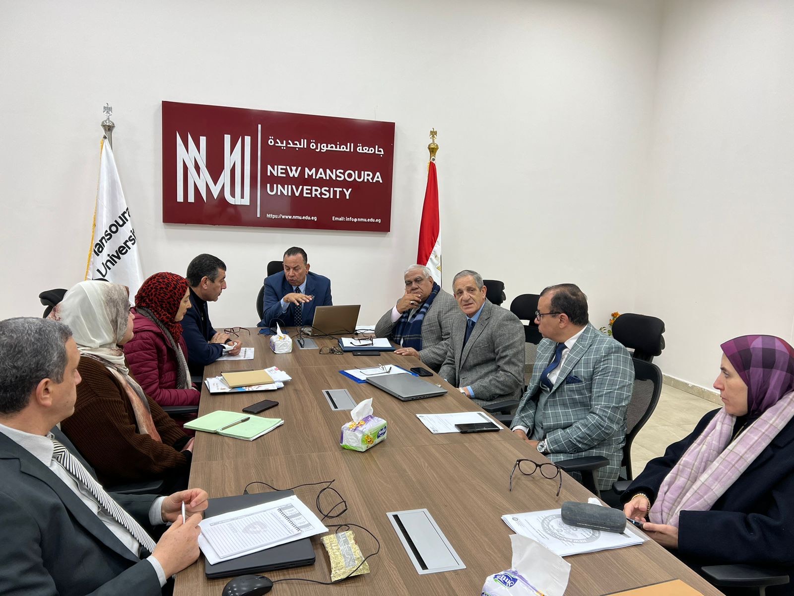 مجلس جامعة المنصورة الجديدة ينعقد لاعتماد النتائج والتظلمات