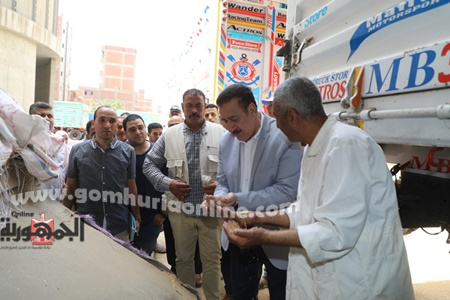 محافظ المنوفية يتفقد مجمع صوامع شبين الكوم لمتابعة توريد القمح