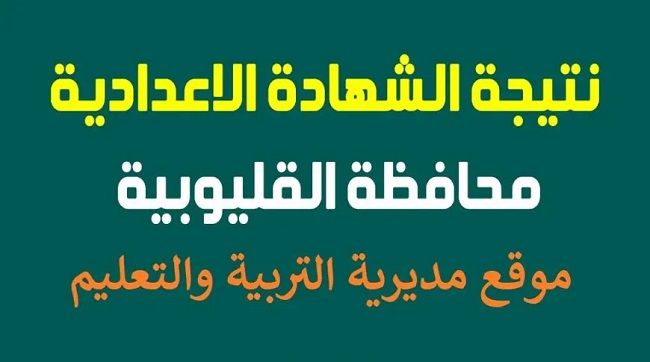 نتيجة اعدادية القليوبية 2025