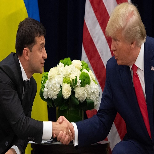 ترامب وفولوديمير زيلينسكي