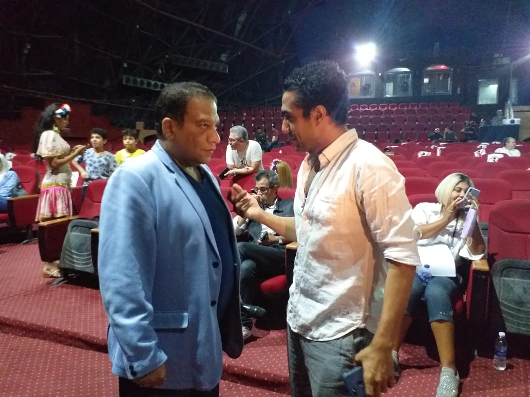 مدحت العدل وبوسى شلبي وصلاح الشرنوبي فى البروفة النهائية لحفل تأبين