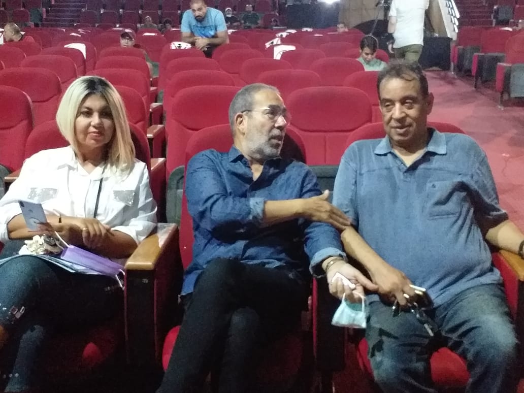 مدحت العدل وبوسى شلبي وصلاح الشرنوبي فى البروفة النهائية لحفل تأبين