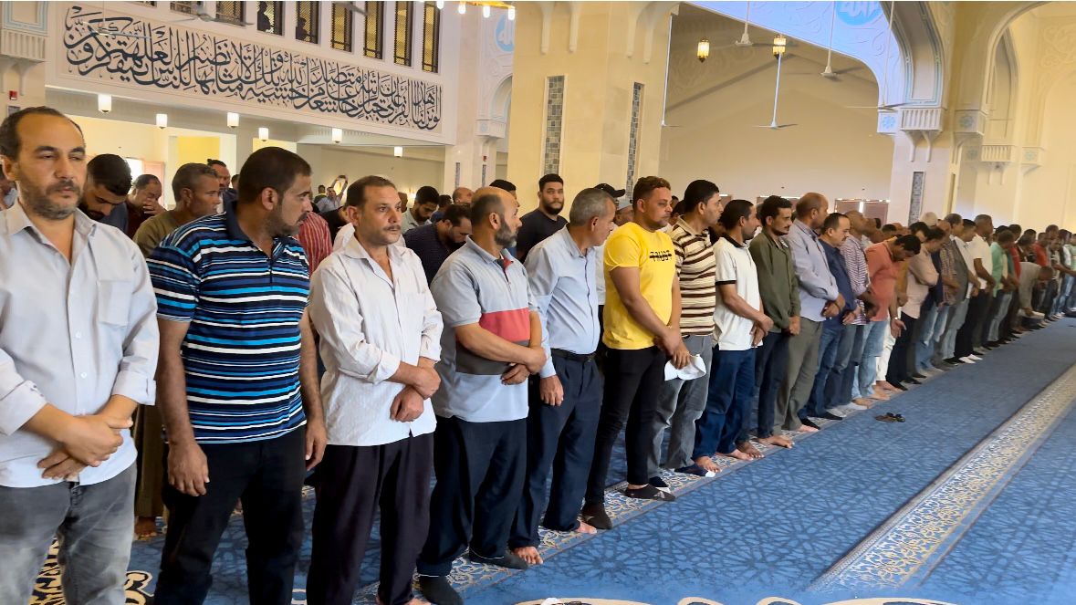افتتاح المرحلة الأولي من مسجد محمد فريد خميس بالعاشر من رمضان