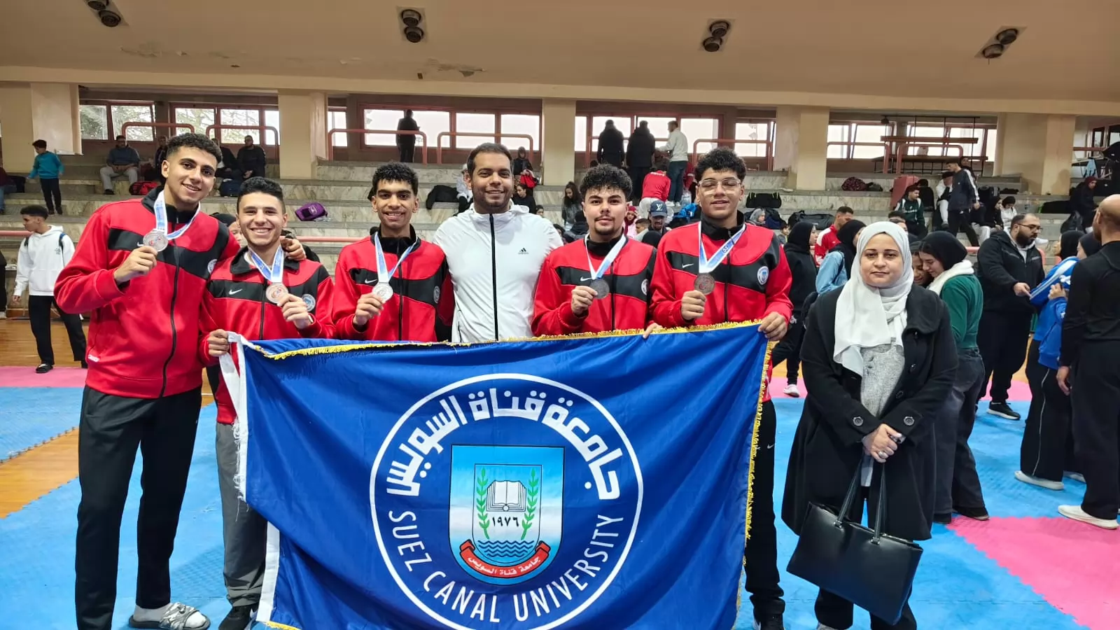 جامعة القناة تحصد الذهب والفضة في الكاراتيه بدورة الشهيد الرفاعي