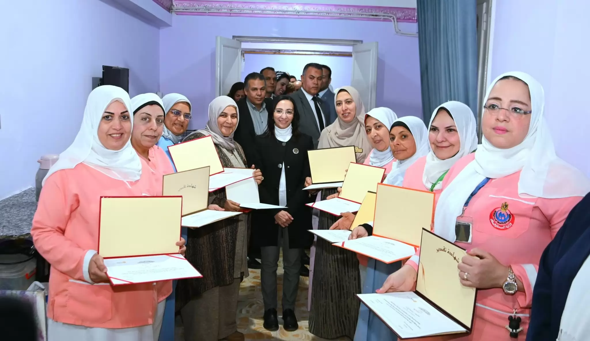 عازر تتفقد مركز رعاية الأطفال المعثور عليهم بدار الهلال بدمنهور