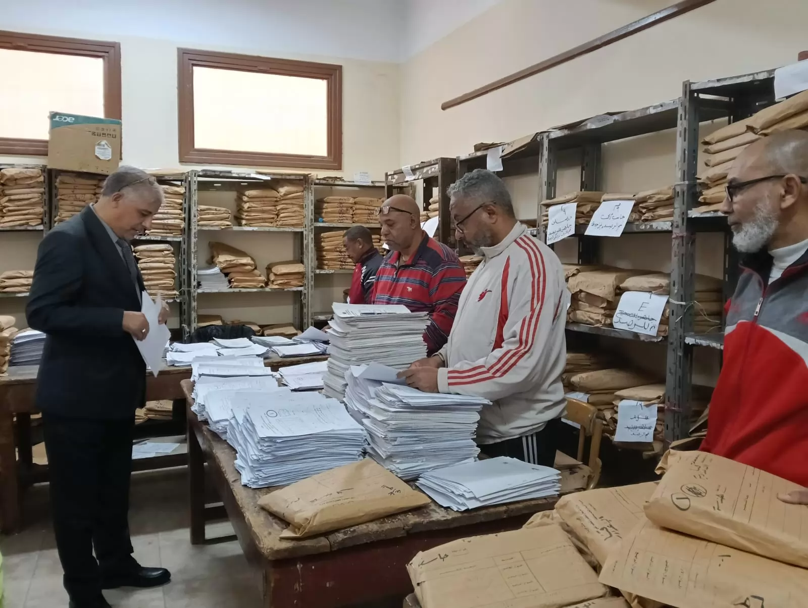 وكيل الوزارة : سرعة إنهاء أعمال التصحيح بكنترول الشهادة الاعدادية