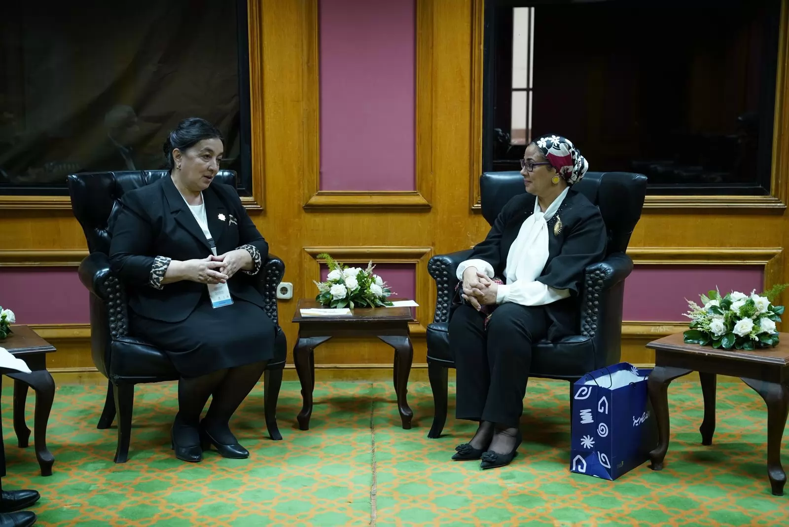 أمل عمار تبحث مع نائبة رئيس وزراء أوزبكستان ملفات تمكين المرأة