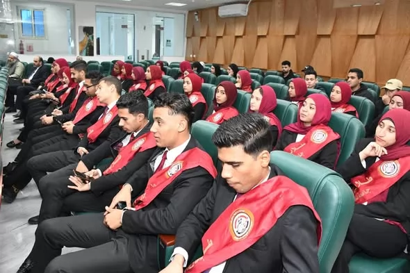 استقبال حافل لوزير الأوقاف خلال زيارته لجامعة قناة السويس..صور