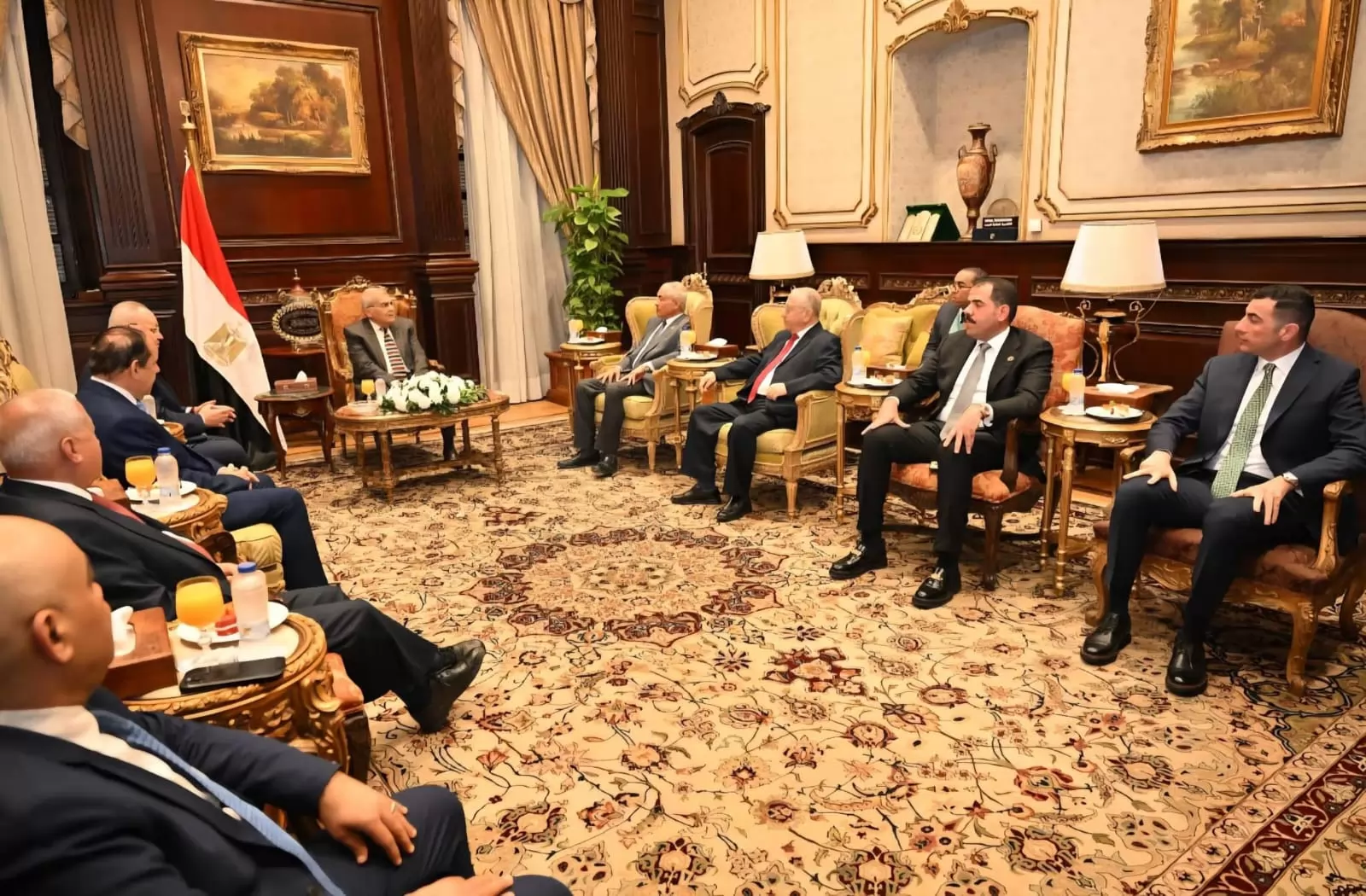 رئيس مجلس الشيوخ يستقبل رئيس مجلس الدولة 