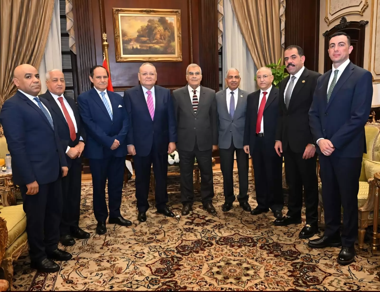 رئيس مجلس الشيوخ يستقبل رئيس مجلس الدولة 