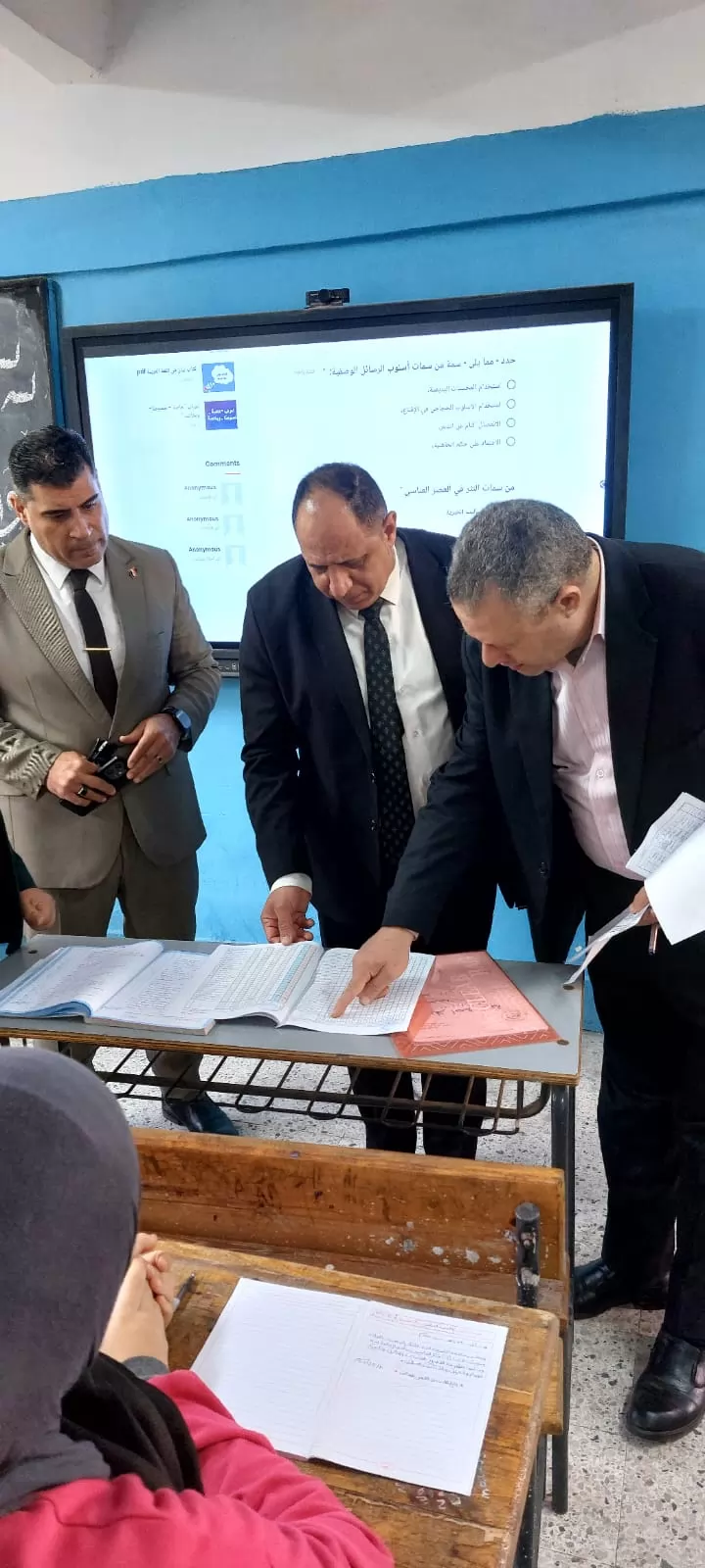 وكيل مديرية تعليم القليوبية في زيارة لمدارس شرق شبرا الخيمة 