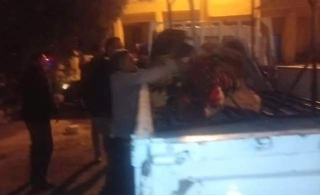 حملة ليلية خاطفة من جهاز مدينة بدر على إشغالات الزهور والريحان.. 
